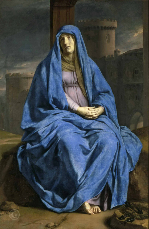 La Vierge de douleur, 1655/1660, École Philippe de de Champaigne.
