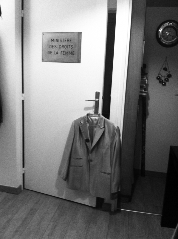 The Yvette Roudy’s lilac jacket photographed in her apartment, 2016. 