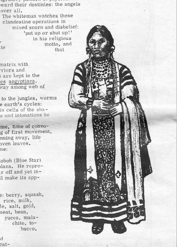 Deux indiens, illustrations pour un article “Indians, Herbs & Religion” 
