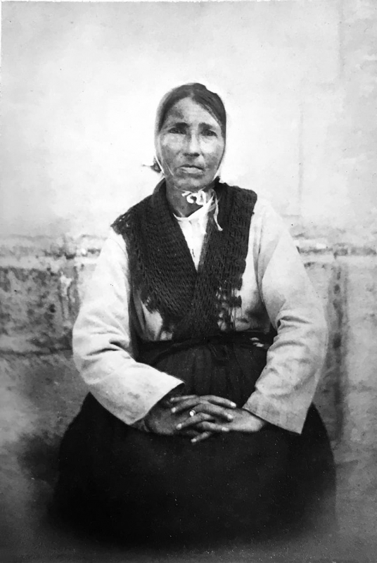 Femme photographiée à la Salpêtrière, fin xixe siècle