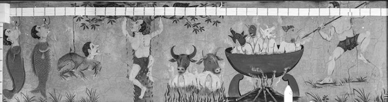 Figure 6 : Peinture murale de l’enfer bouddhique
