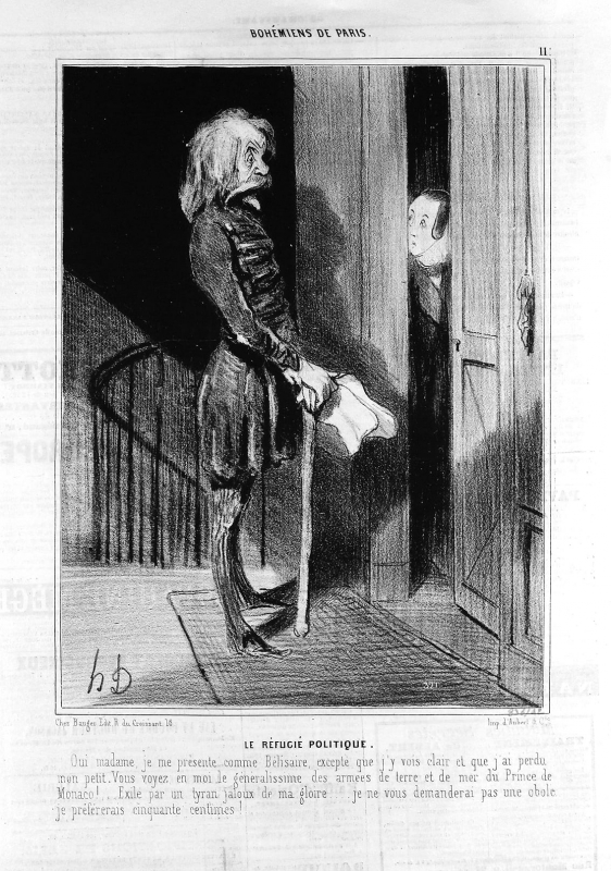 Honoré Daumier, Le réfugié politique